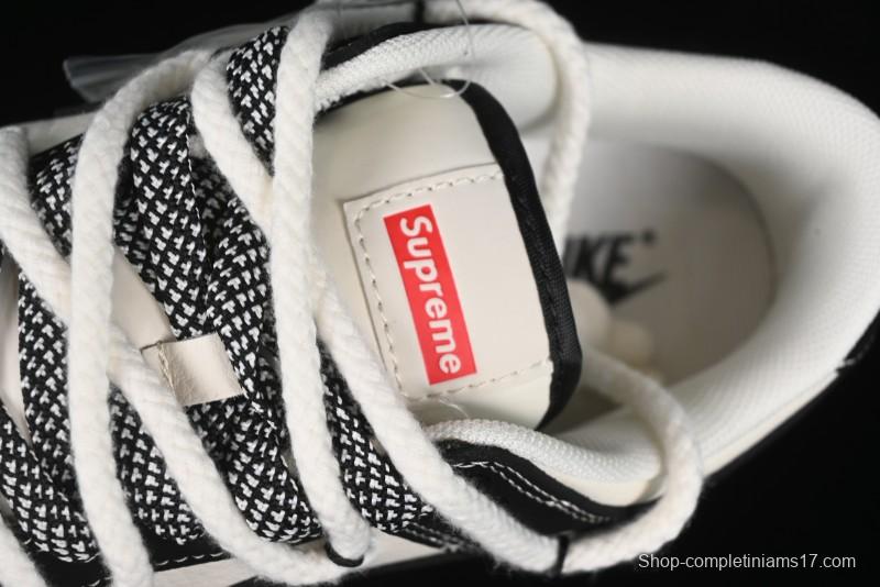 Nike SB Dunk Low SUP Collaboration - Strap Black Hook Anniversary High-End Custom Low-Top Casual Skate Shoes - SJ2068-288