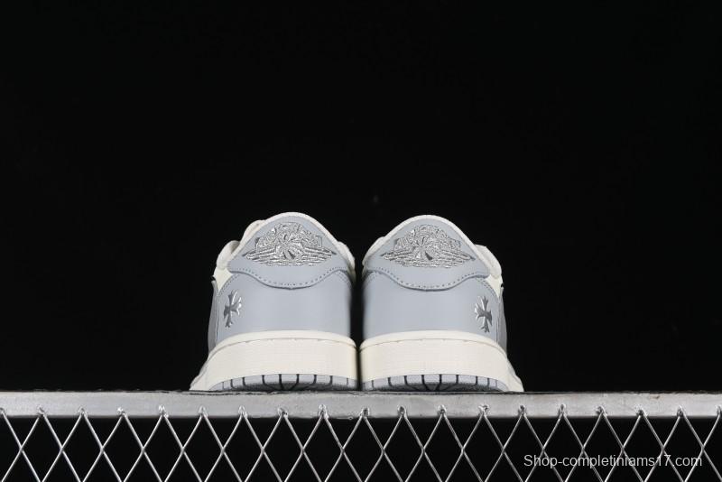 Nike Travis Scott x Fragment Design x Air Jordan 1 Low OG SP AJ1 Retro Sneakers - DM7866-016