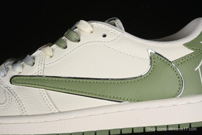 Nike Travis Scott x Fragment Design x Air Jordan 1 Low OG SP AJ1 Low Top Casual Sneakers - DM7866-019