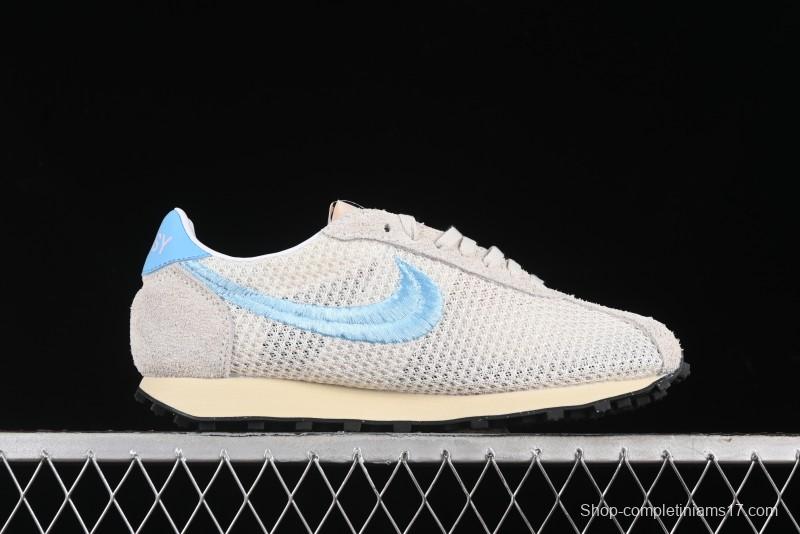 Nike Stussy Roshe Run LD-1000 Comfortable Versatile Non-Slip Durable Waffle Low-Top Casual Running Shoes - FQ5369-001