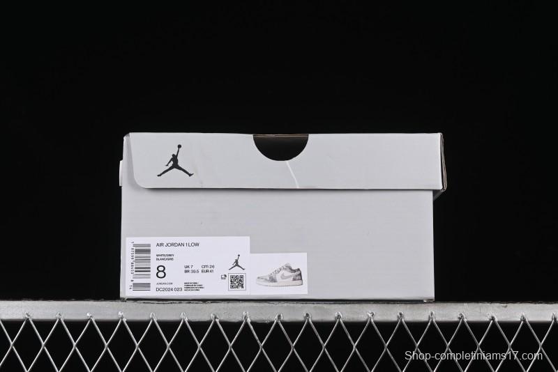 Nike Air Jordan 1 Low AJ1 The North Face Collaboration - Rock Gray High-End Custom Retro Basketball Shoes DC2024-023