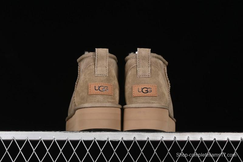 UGG Classic Ultra Mini Platform 3CM Wool Short Boots with TREADLITE Technology - 1135092
