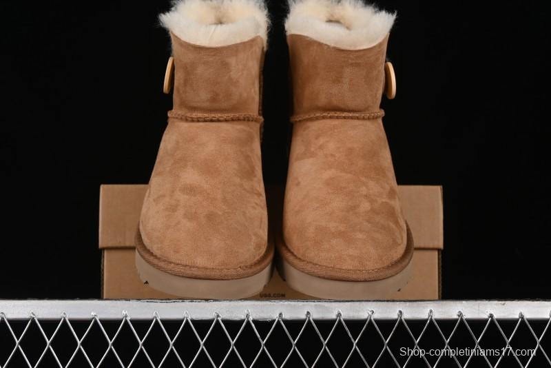 UGG Mini Bailey Button II Classic Short Boots with Wooden Button - 1016422