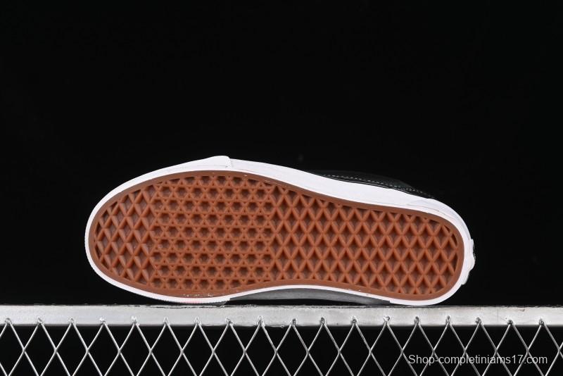 Vans Knu Skool Low-Top Retro Casual Vulcanized Slip-On Sneakers in Black White Yellow - VN000D6C6RJ