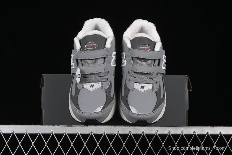 New Balance 2002R Series Kids' Hook & Loop Warm Lined Shoes - PV2002RG