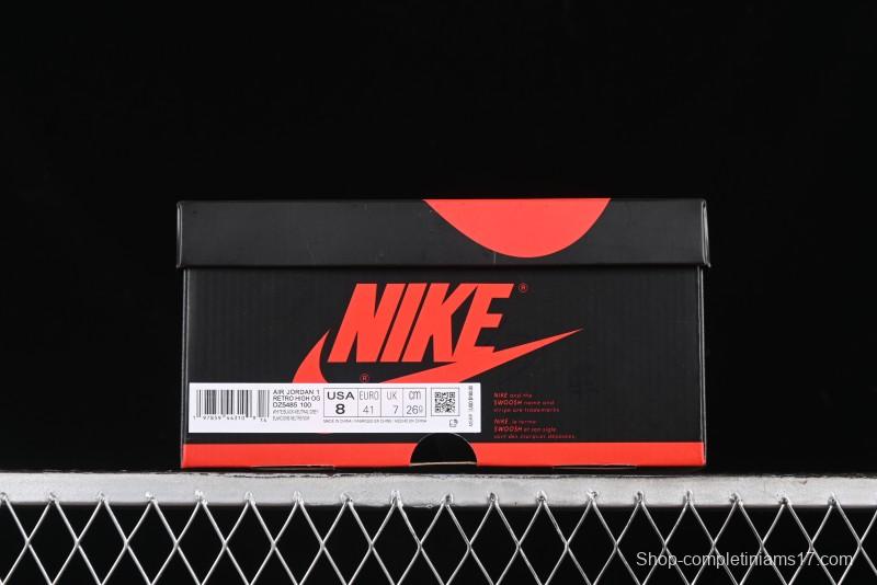 Nike Air Jordan 1 Retro High Basketball Shoes in White Deep Royal Blue - DZ5485-100