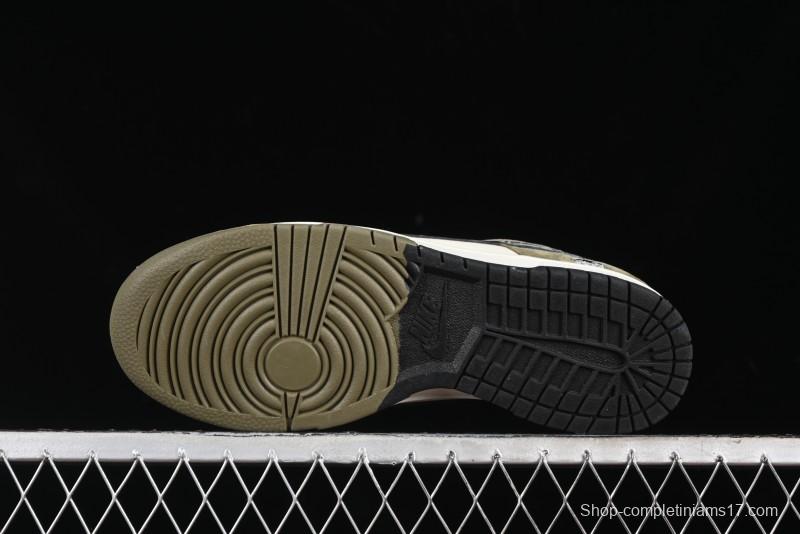 Nike SB Dunk Low UN Phantom Military Green Black Swoosh Anniversary Custom Low-Top Casual Skate Shoes - DJ2024-037