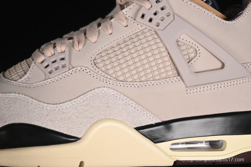 Nike A Ma Maniere x Air Jordan 4 Retro "Fossil Stone" Sneakers - FZ4810-200