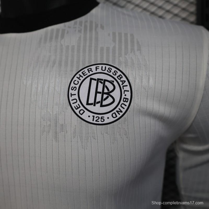 Player Version 2025 Germany Home Long Sleeve 125Th Anniversary Jersey