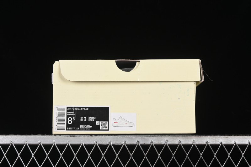 Nike Air Force 1 '07 Low Supreme White Crystal Casual Sneakers - BB7577-214