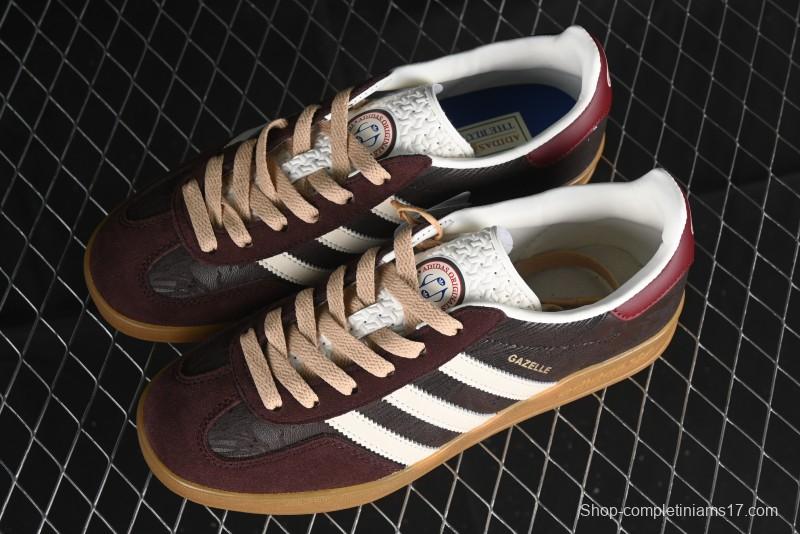 Adidas Originals Gazelle Indoor Retro Casual Slip-Resistant Wear-Resistant Low-Top Sneakers - JP5671
