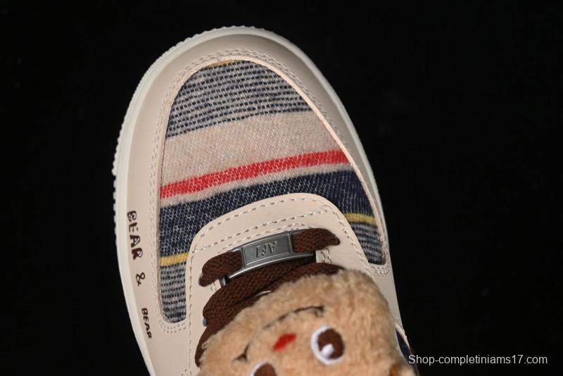 Nike Air Force 1 '07 Low Farting Bear Casual Sneakers - CW2289-230