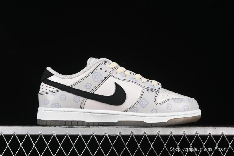 Nike Dunk Low Retro Casual Sneakers with Ancient Tang Print Design - FJ4188-001
