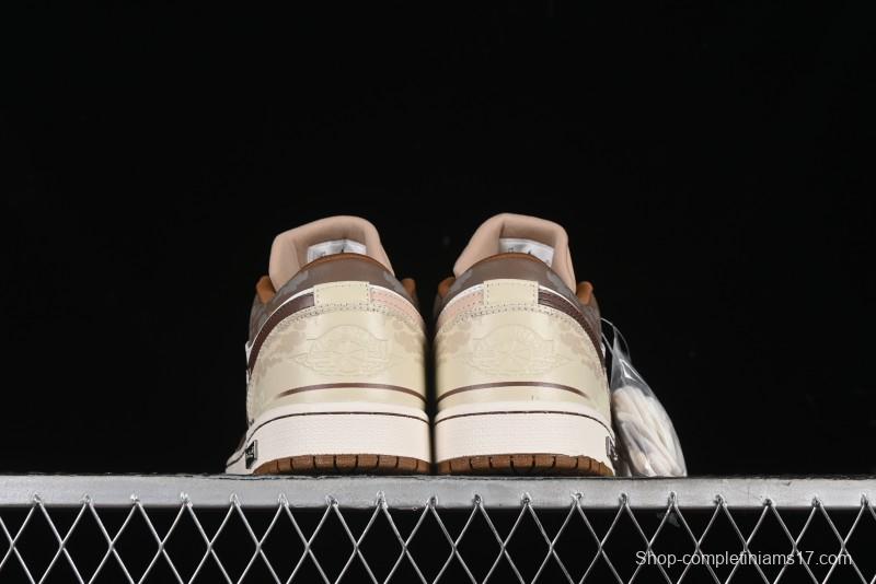 Nike Air Jordan 1 Low AJ1 Black Myth Wukong - Dark Monkey King Low Top Casual Sneakers - HF5753-221