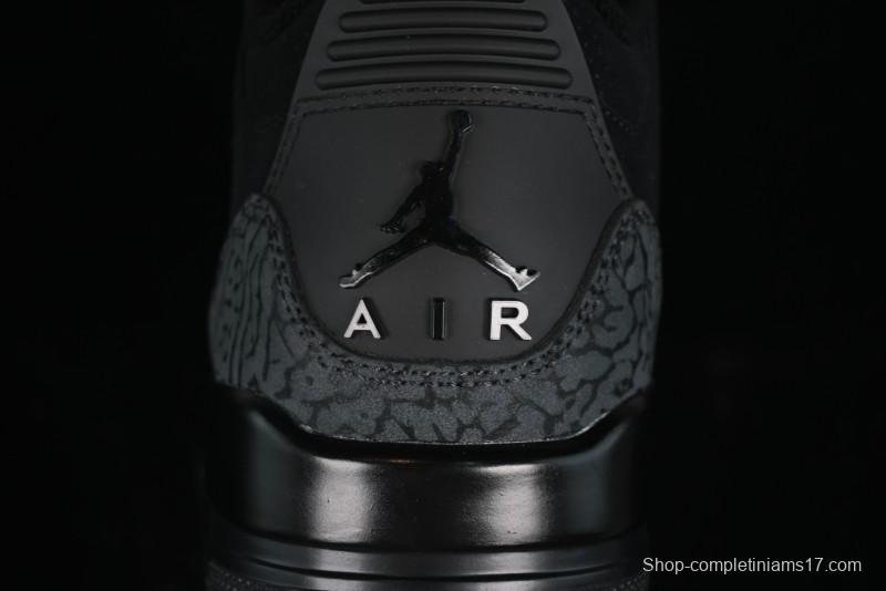 Nike Air Jordan 3 Retro Basketball Shoes in Midnight Black - CT8532-001