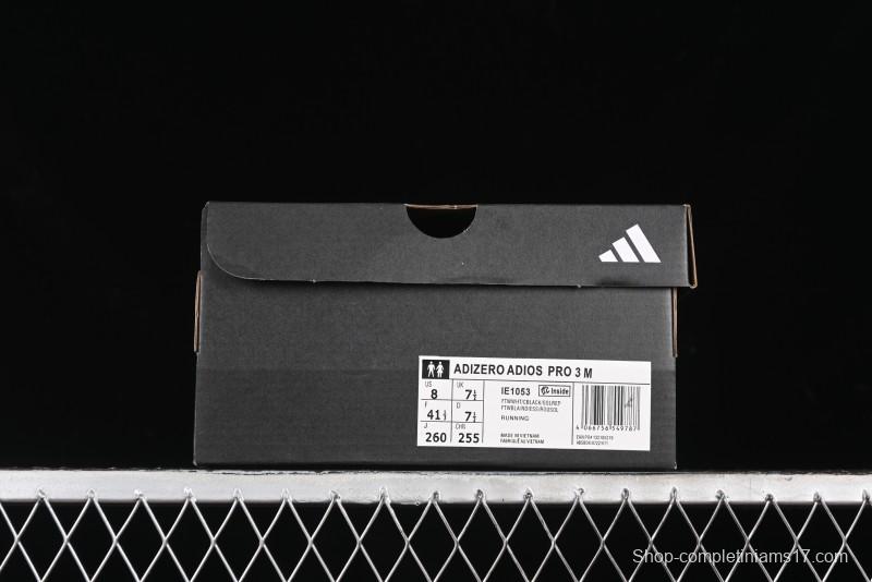 Adidas Adizero Adios IE1053 Breathable Low-Top Running Shoes - IE1053