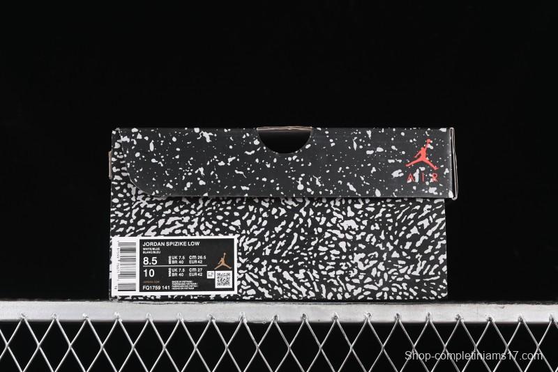 Nike Jordan Spizike Low AJ Hybrid Design Sneakers with Cracked Leather and Multi-Element Fusion - FQ1759-141