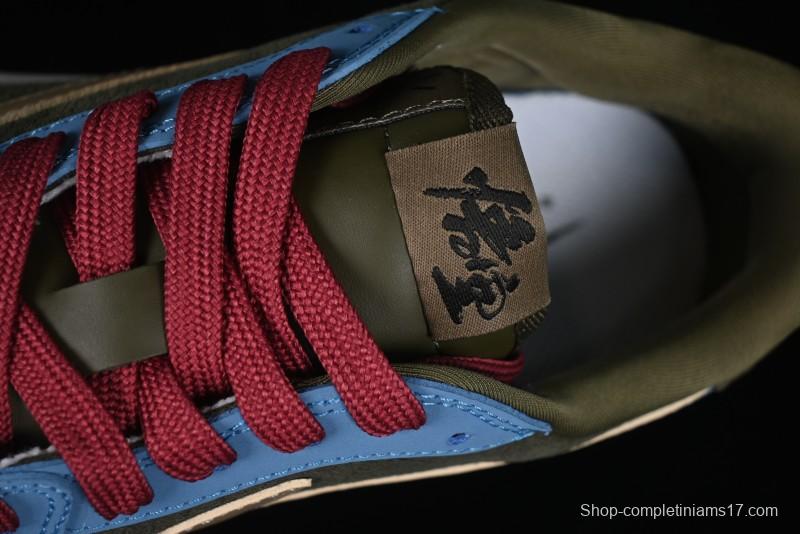 Nike Travis Scott x Fragment Design x Air Jordan 1 Low OG SP AJ1 Low Top Casual Sneakers - CH6336-015