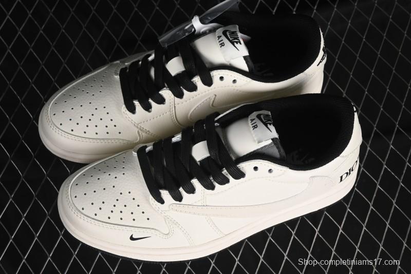 Nike Travis Scott x Fragment Design x Air Jordan 1 Low OG SP AJ1 Retro Casual Sneakers - LJ5188-025