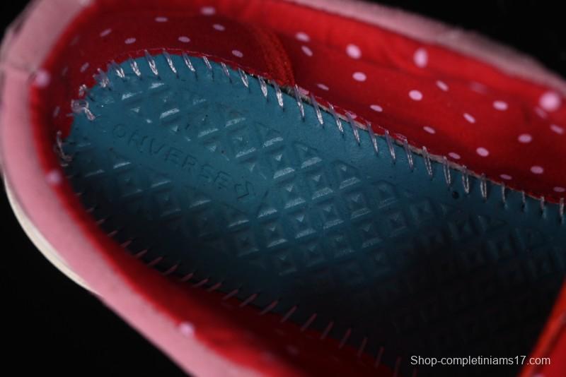 Converse One Star Hello Kitty Collaboration Low Top Casual Sneakers with Embroidered Bow - 362941C