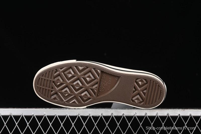 Converse Chuck 1970s Winter Waterproof Leather High-Top Sneakers with Gold Eyelets and Fleece Lining - A12444C