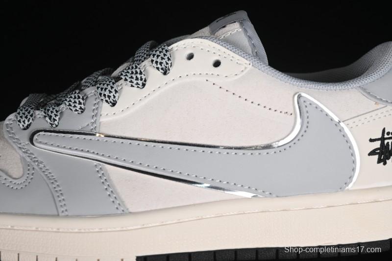 Nike Travis Scott x Fragment Design x Air Jordan 1 Low OG SP AJ1 Retro Sneakers - SJ2068-122