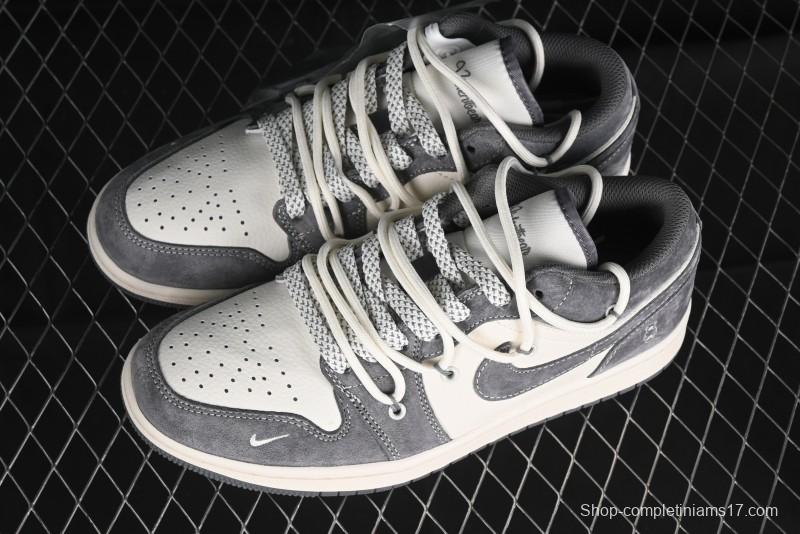 Nike Air Jordan 1 Low Retro Basketball Shoes with Custom Bear Collaboration - SJ9950-018