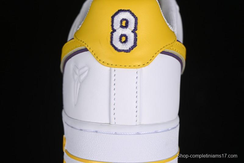 Nike Air Force 1 '07 Low Kobe Full-Grain Leather Casual Sneakers with Full-Length Air Cushion - FZ1151-100