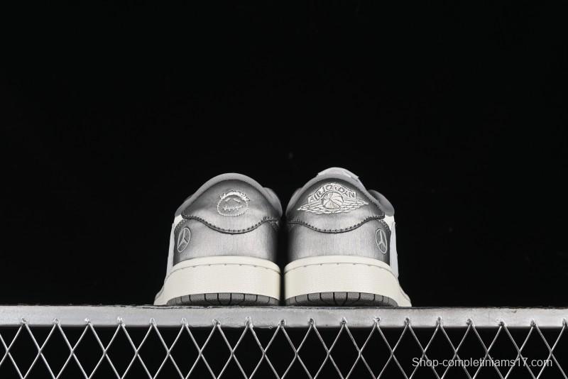 Nike Travis Scott x Fragment Design x Air Jordan 1 Low OG SP AJ1 Culture Casual Sneakers - AG3702-802