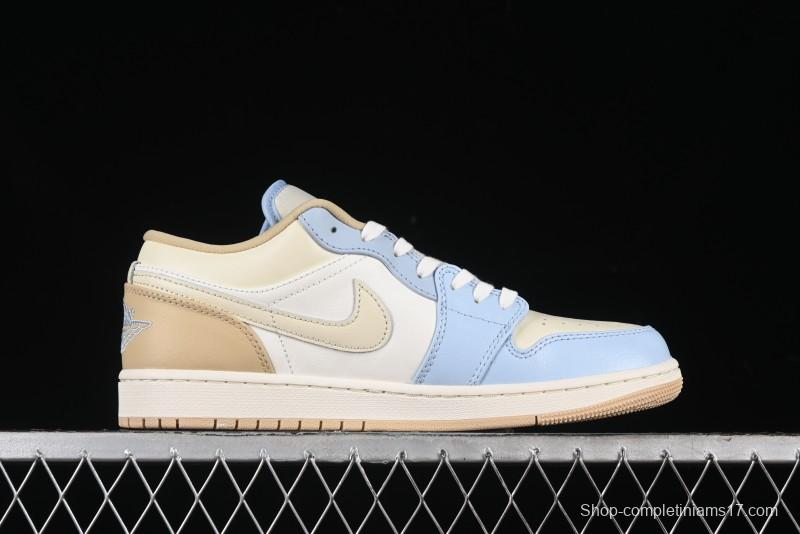 Nike Air Jordan 1 Low OG AJ1 White Brown Low Top Casual Basketball Shoes - HQ4186-111