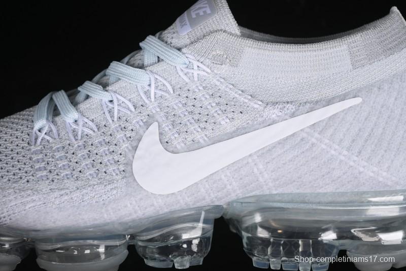 Nike Vapormax Flyknit Breathable Casual Running Shoes with Full-Length Air Cushion - 849558-100