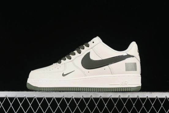 Nike Air Force 1 '07 Low QR Code Military Green Starry Sky Casual Sneakers - CU1836-966