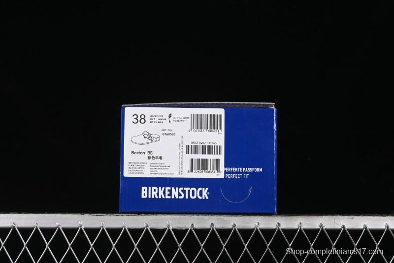 Birkenstock Half-Fur Slide Sandals with Wool Lining - G.D4