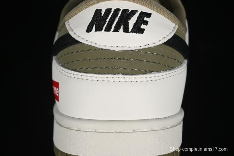 Nike SB Dunk Low Supreme Collaboration - Liberation Green Anniversary High-End Custom Low-Top Casual Sneakers - CH8311-231