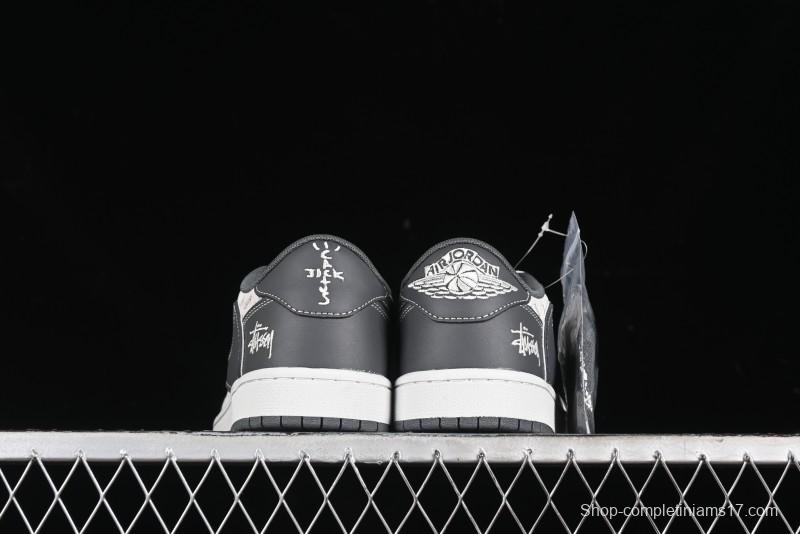 Nike Travis Scott x Fragment Design x Air Jordan 1 Low OG SP AJ1 Retro Sneakers - XZ3398-003