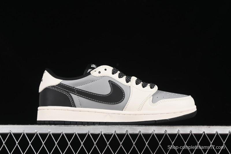 Nike Travis Scott x Fragment Design x Air Jordan 1 Low OG SP AJ1 Bape Collaboration - BB6511-626