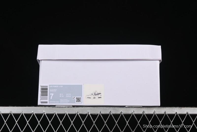 Nike Air Force 1 '07 Low Custom Casual Sneakers with Black and White Manga-Style Hand-Drawn Function Formulas - CT7724-111