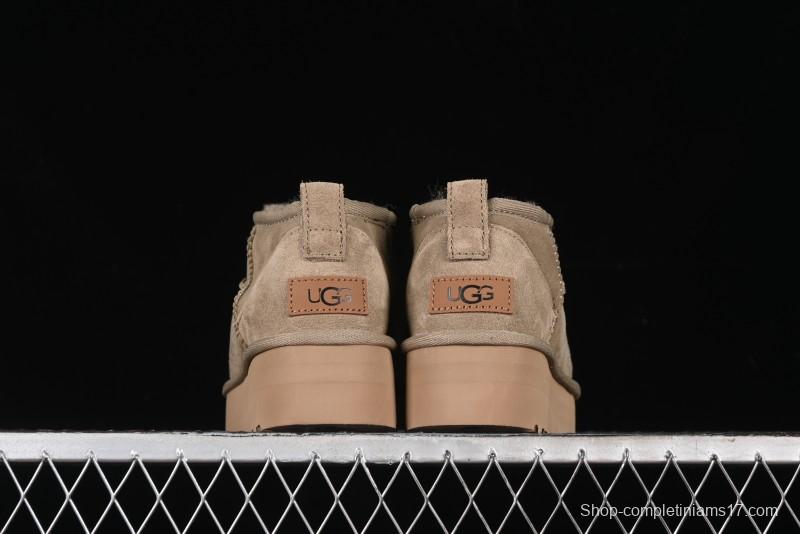 UGG Classic Ultra Mini Platform 3CM Short Boots with Genuine Shearling - 1135092