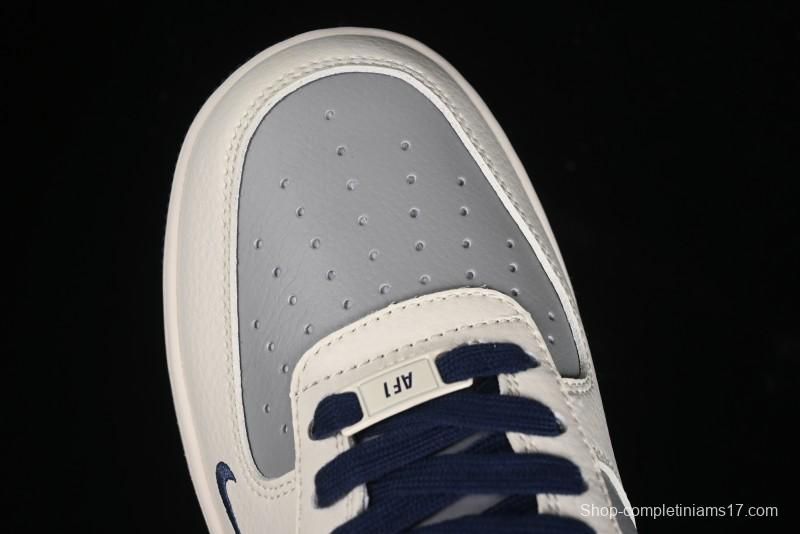 Nike Air Force 1 '07 Low Bape Collaboration - Deep Blue Grey Low-Top Casual Sneakers BB6566-206