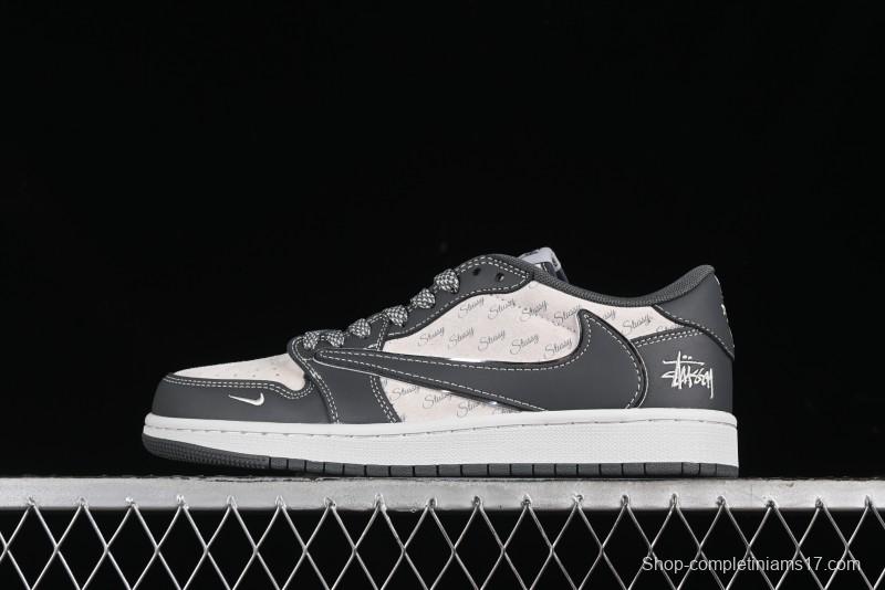 Nike Travis Scott x Fragment Design x Air Jordan 1 Low OG SP AJ1 Retro Sneakers - XZ3398-003