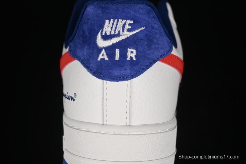Nike Air Force 1 '07 Low Champion Collaboration - Blue White Red Low-Top Casual Sneakers - KK1988-002