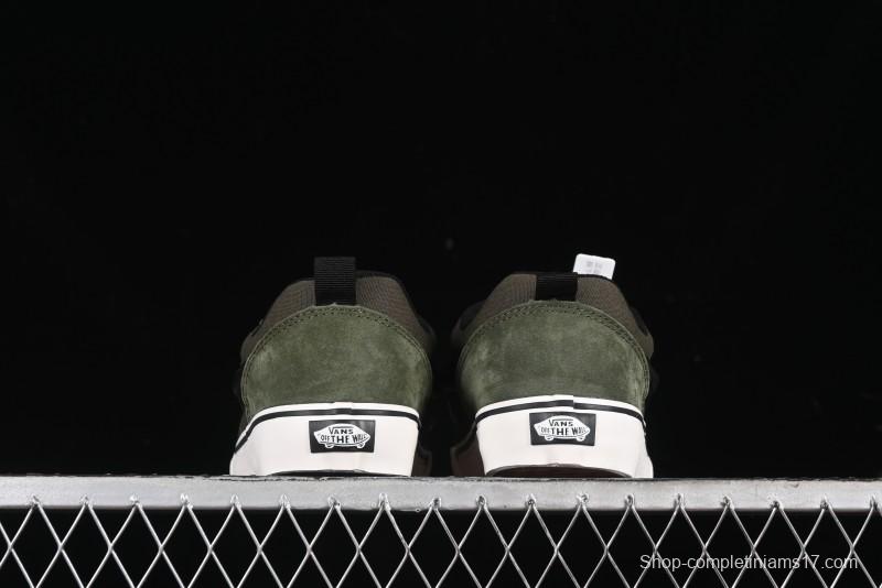 Vans Knu Skool DR White Black Green Chunky Sneakers - VN000CZU50K