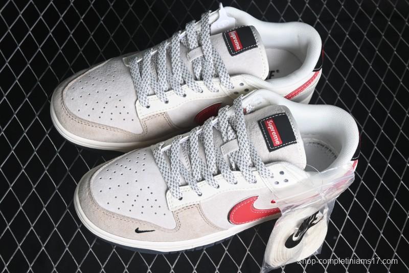 Nike SB Dunk Low Supreme Collaboration - Hello Kitty Anniversary Customized Low-Top Casual Sneakers - XY1688-018