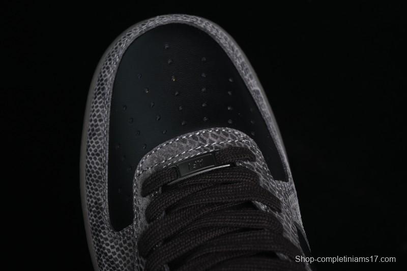 Nike Air Force 1 '07 Low Snake Year Themed Low-Top Casual Sneakers - HF2898-001