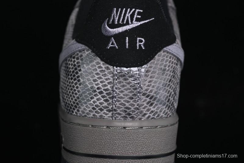 Nike Air Force 1 '07 Low Snake Year Themed Low-Top Casual Sneakers - HF2898-001