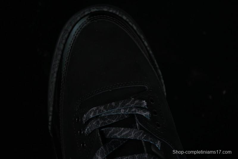 Nike Air Jordan 3 Retro Basketball Shoes Midnight Black - CT8532-001