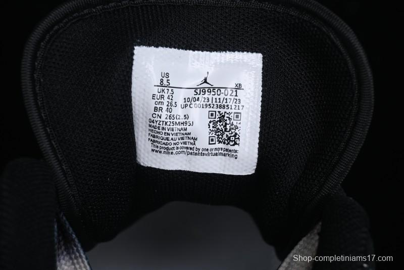 Nike Air Jordan 1 Low AJ1 Supreme Collaboration - Black White Two-Tone Retro Basketball Shoes - SJ9950-021