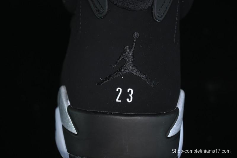 Nike Air Jordan 6 Retro Metallic Silver Basketball Shoes - DX2836-001