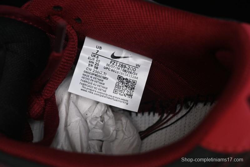Nike SB Dunk Low Bordeaux Red Skate Shoes Collaboration with Riot Skateshop - FZ1289-200