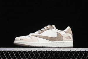 Nike Travis Scott x Fragment Design x Air Jordan 1 Low OG SP AJ1 Retro Sneakers - AG3702-801